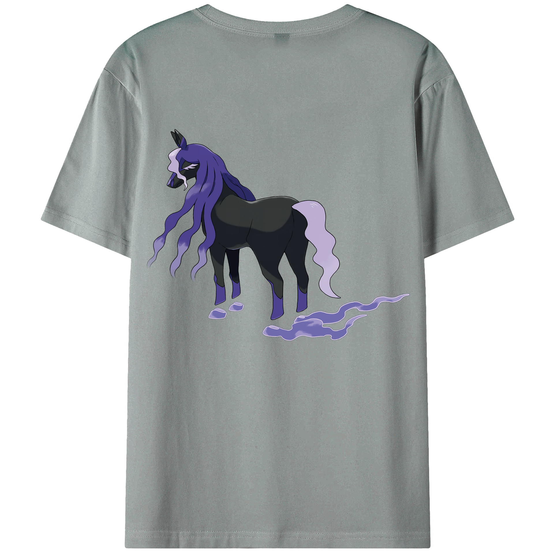 （画像用） ポケットモンスター Pokémon 綿100％ メンズ半袖Tシャツ（バックプリント） 通気性